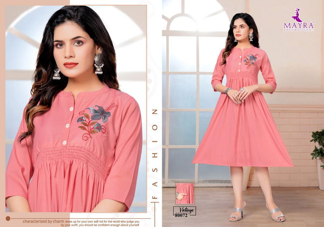 Mayra vintage Wholesale Designer Party Wear Kurtis Catalog